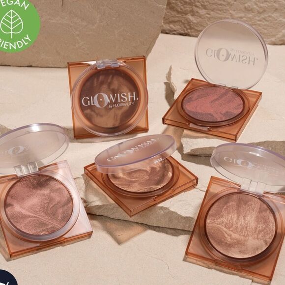 Huda GloWish Soft Radiance Bronzing Powder pick your shade large size bronzer - Picture 1 of 9